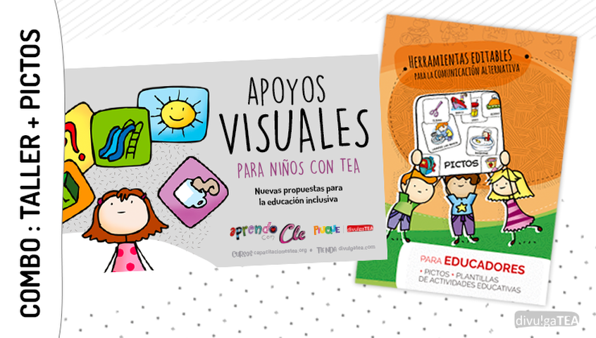 Combo: Taller Apoyos Visuales para niños con TEA + Colección de Pictos