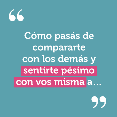 Sentirte pésimo con voz misma...