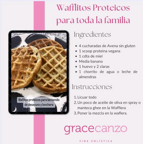 Wafflitos proteicos para toda la familia