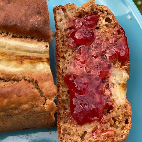 Budin de Banana y cacao