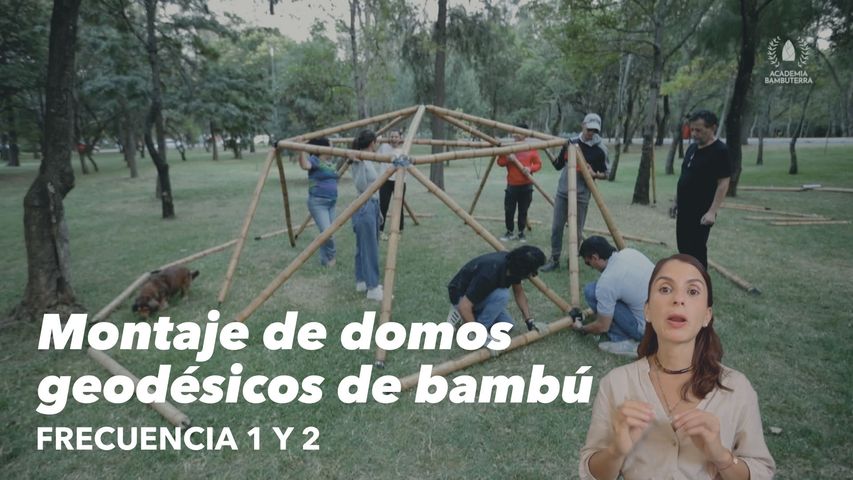 Cómo montar un domo geodésico frecuencia 1 y 2 paso a paso