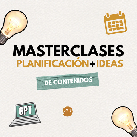 Masterclases planificación e ideas de contenidos 