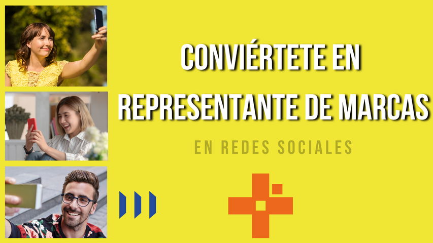 Conviértete en representante de marcas en redes sociales