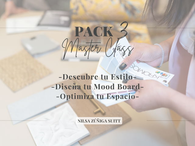 3 Master Class para decorar tus espacios.