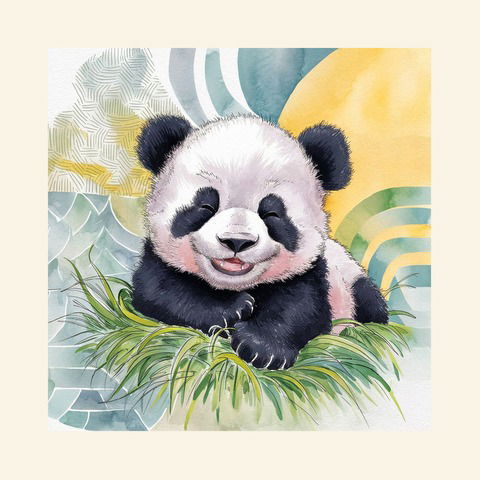 CUADRO PANDA - 20X20