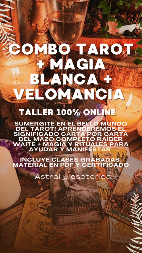 TAROT + MAGIA BLANCA + VELOMANCIA