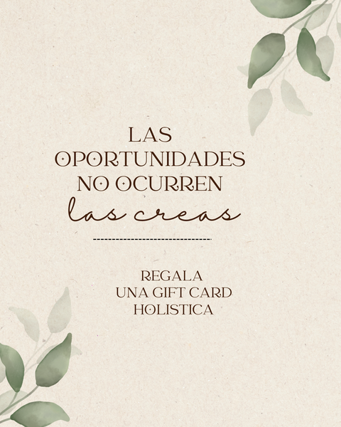 Tarjeta de Regalo *Gift Card*