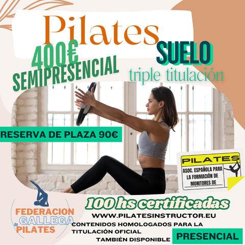 FORMACIÓN SEMIPRESENCIAL PILATES SUELO 
