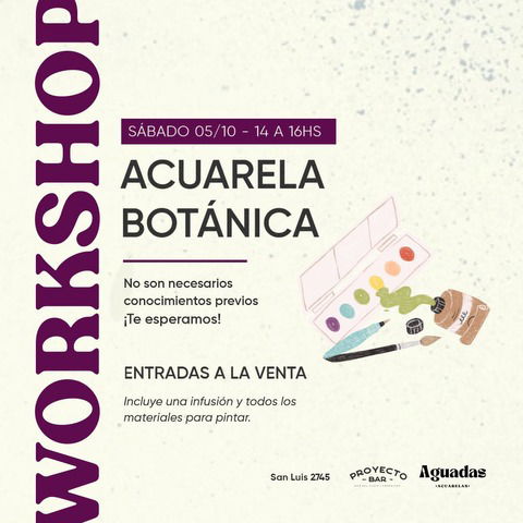 Workshop de Acuarela botánica