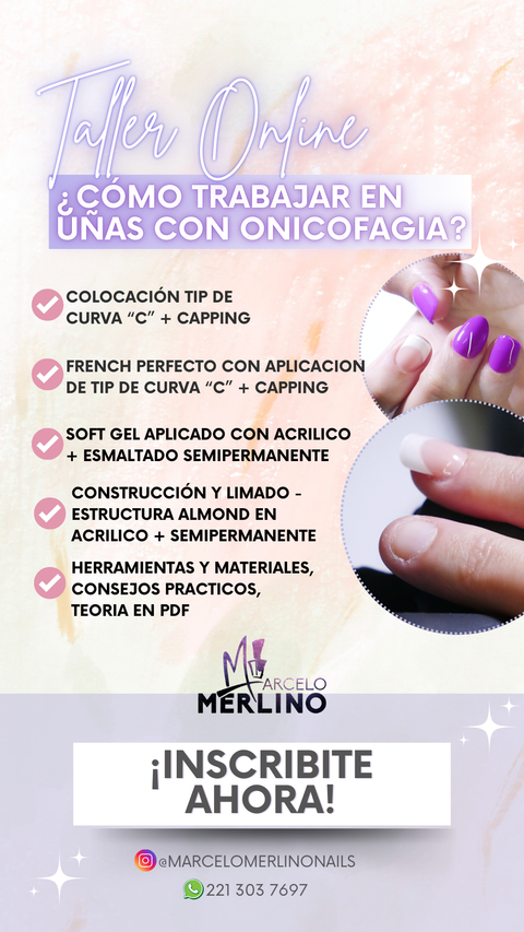 ¿Cómo trabajar en uñas con ONICOFAGIA?