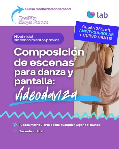 Curso Composición de escenas para danza y pantalla: videodanza