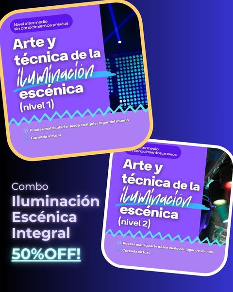 Combo Iluminación escénica integral (nivel 1 y 2)