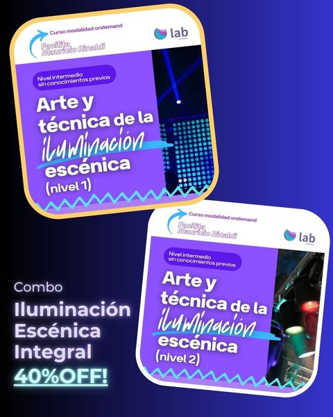Combo Iluminación escénica integral (nivel 1 y 2)