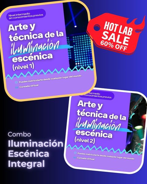 Combo Iluminación escénica integral (nivel 1 y 2)