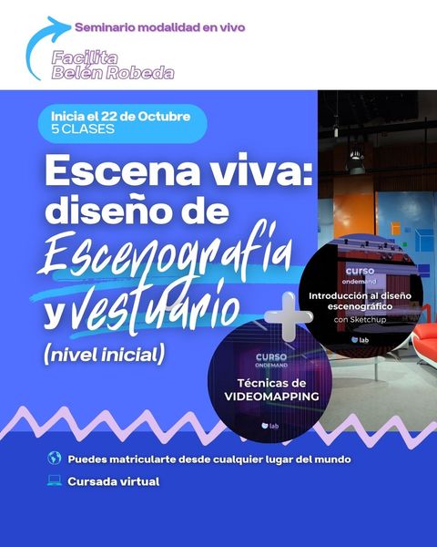 Seminario Escena viva: diseño de escenografía y vestuario (Inicial)