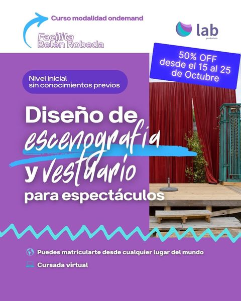 Curso Diseño de escenografia y vestuario para espectáculos