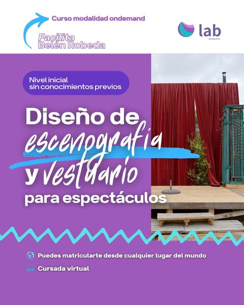 Curso Diseño de escenografia y vestuario para espectáculos