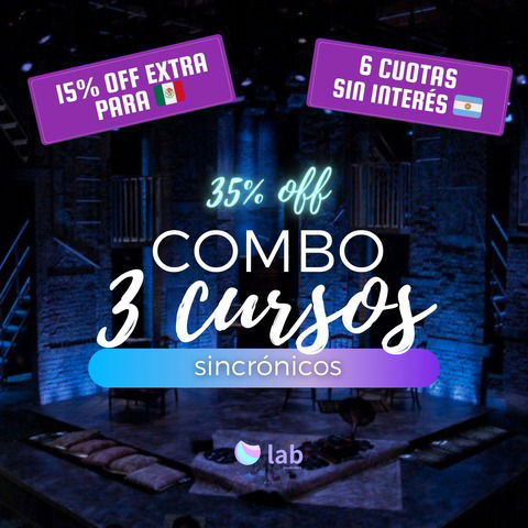 Combo 3 cursos en vivo a elección