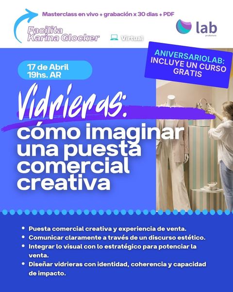 Masterclass: vidrieras- cómo imaginar una puesta comercial creativa