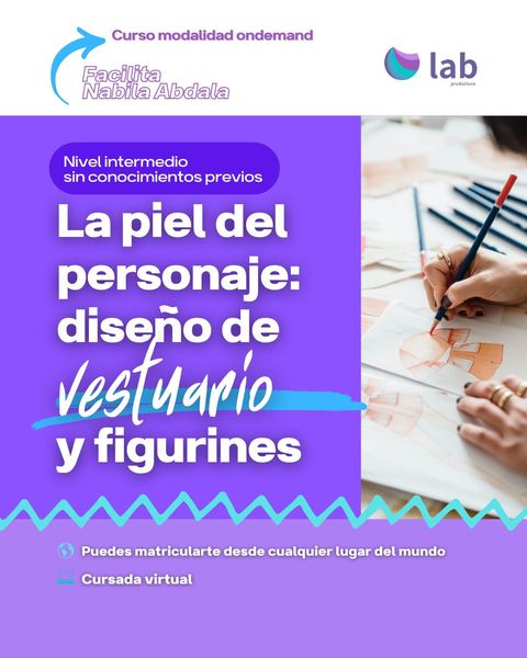 Curso La piel del personaje: diseño de vestuario y figurines