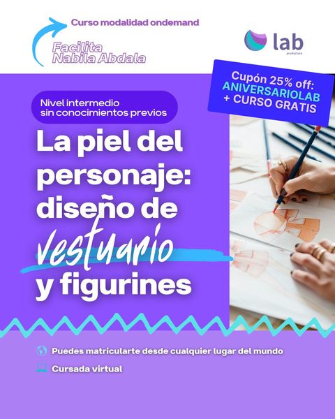 Curso La piel del personaje: diseño de vestuario y figurines