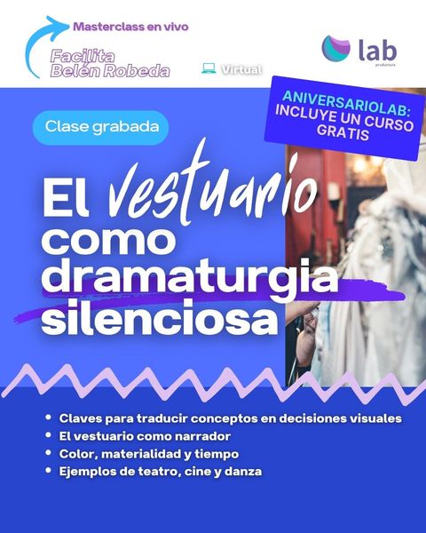 Masterclass: El vestuario como dramaturgia silenciosa