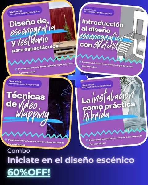 Combo iniciate en el diseño escénico