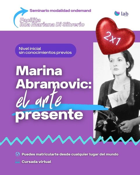 Seminario Marina Abramovic -el arte presente-