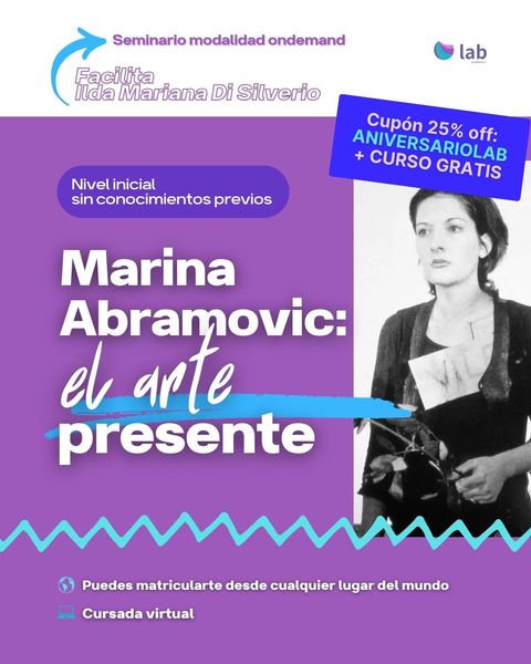 Seminario Marina Abramovic -el arte presente-