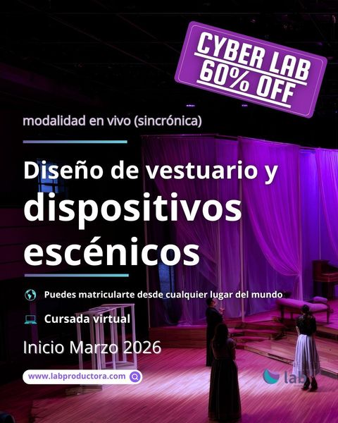  Diplomatura en diseño de vestuario y dispositivos escénicos (Marzo 2026)
