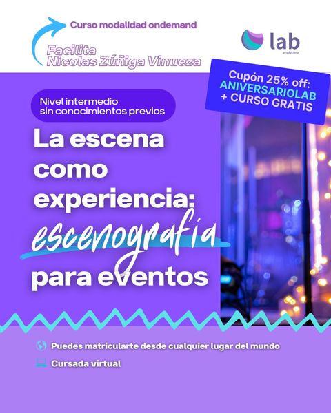 Curso El escenario como lienzo: escenografía para espectáculos