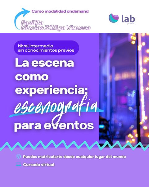La escena como experiencia: escenografía para eventos