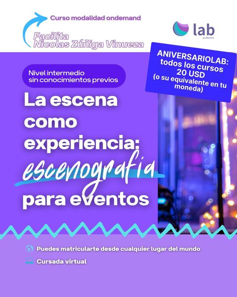 La escena como experiencia: escenografía para eventos