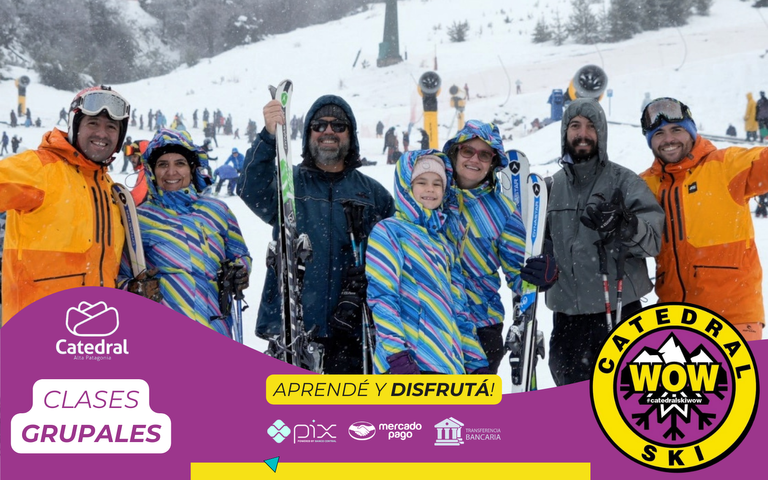 Clases de Ski Grupales (precio por persona) | Duración 2 horas