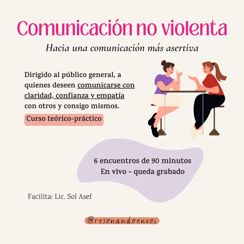 Comunicación no violenta: estrategias de comunicación asertiva
