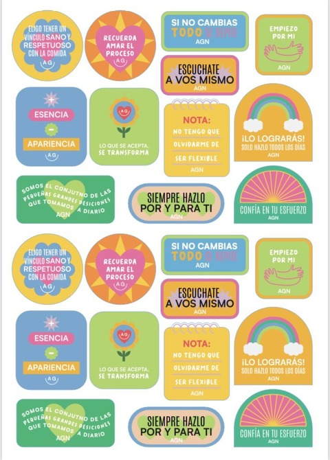 PLANCHA STICKERS AGN 1