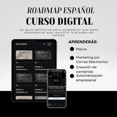 ROADMAP ESPAÑOL: De Cero a Emprendedor Digital Rentable