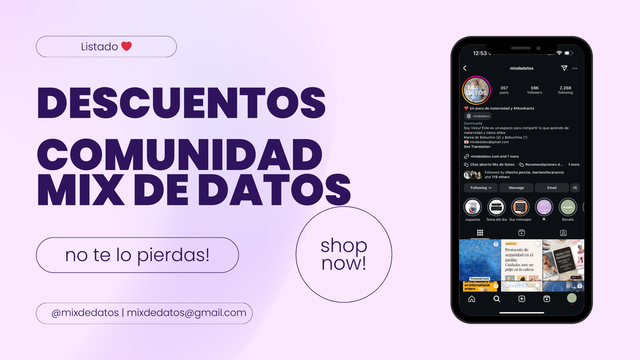 Descuentos Comunidad Mix de Datos