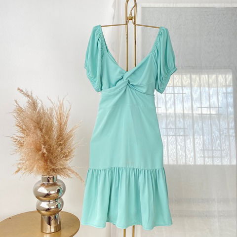 Vestido Olivia menta plus