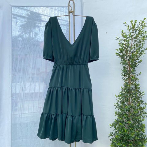 Vestido Fiorella verde esme plus