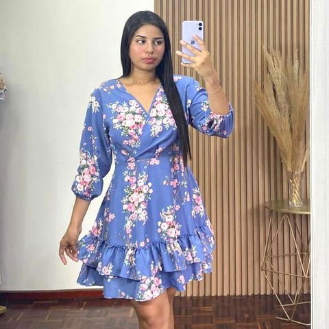 Vestido Lucy gris estampado ML