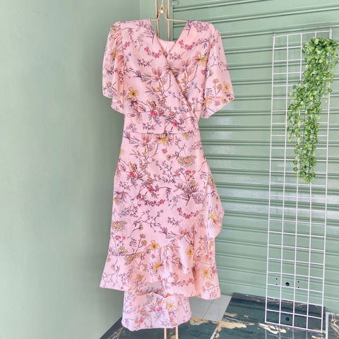 Vestido Alexia melon flores ML