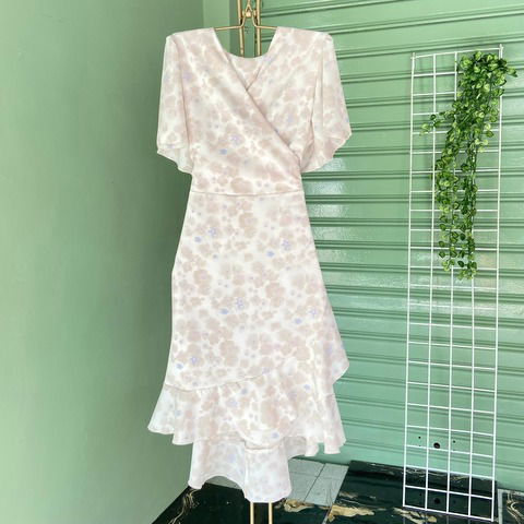 Vestido Alexia beige nubes ML