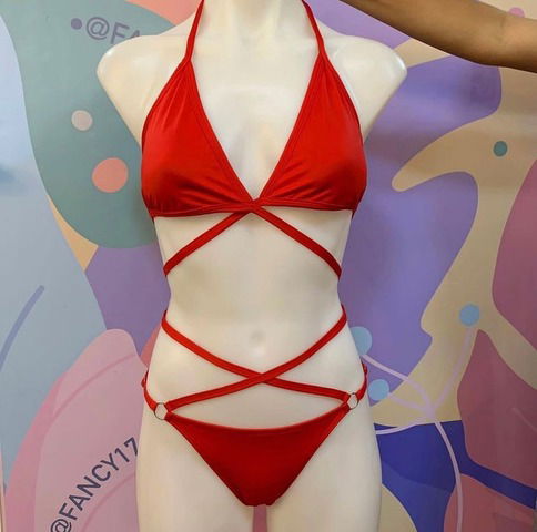 Bikini 2 piezas sexy rojo talla S y M