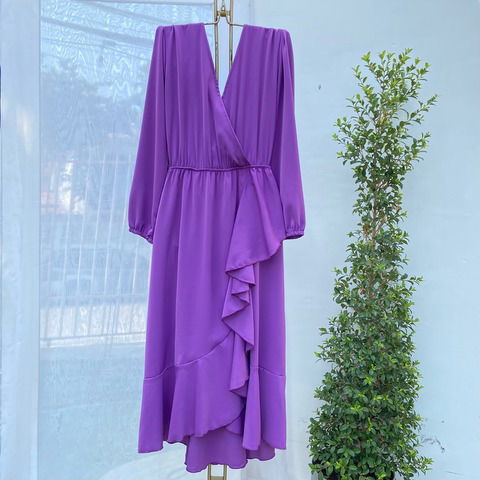 Maxivestido Cami morado plus