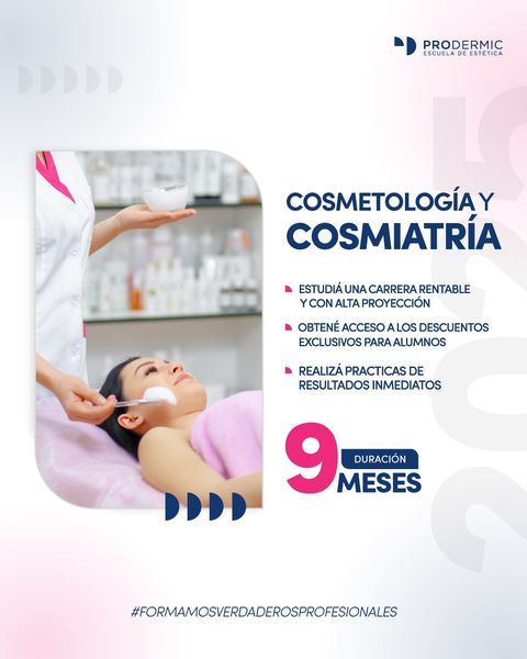 Cosmetología y Cosmiatría - Miercoles de 17 a 20 hs -