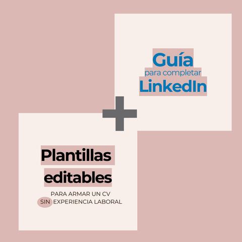 Dúo Plantilla CV (sin exp) + Guía LinkedIn Pro