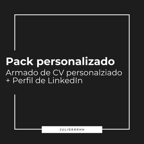 Pack Personalizado: CV personalizado + Perfil de LinkedIn 