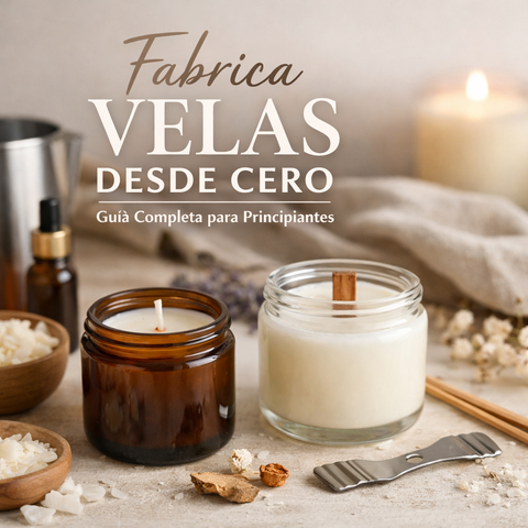 FABRICA VELAS NATURALES DESDE CERO