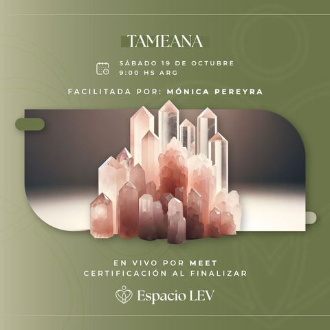 Tameana : La energía de los cristales.  EN VIVO 